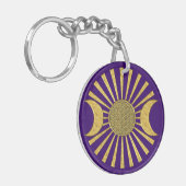Leven met maan sleutelhanger (Voorkant Links)