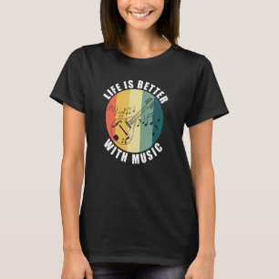 Leven met Mandolin Funny Mandolin Player Musician T-shirt