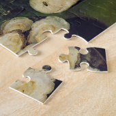 Leven met oesters en bril (olie op het paneel) legpuzzel (Zijkant)