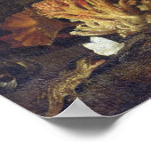 Leven met paddenstoelen en botervliegen poster (Hoek)