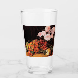 Leven met Rozen, aardbeien en brood Glas