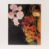 Leven met Rozen, aardbeien en brood Legpuzzel (Verticaal)