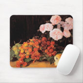 Leven met Rozen, aardbeien en brood Muismat (Met muis)