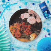 Leven met Rozen, aardbeien en brood Papieren Bordje (Feest)