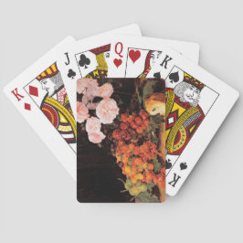 Leven met Rozen, aardbeien en brood Pokerkaarten