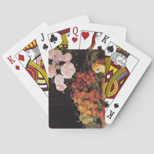 Leven met Rozen, aardbeien en brood Pokerkaarten (Achterkant)