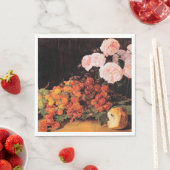 Leven met Rozen, aardbeien en brood Servet (Insitu)