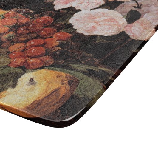 Leven met Rozen, aardbeien en brood Snijplank (Hoek)