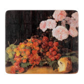 Leven met Rozen, aardbeien en brood Snijplank (Voorkant)