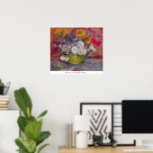 Leven met rozen en zonnebloemen door Van Gogh Poster (Thuiskantoor)
