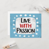 Leven met Wenskaart Kaart (Voorkant / Achterkant in situ)