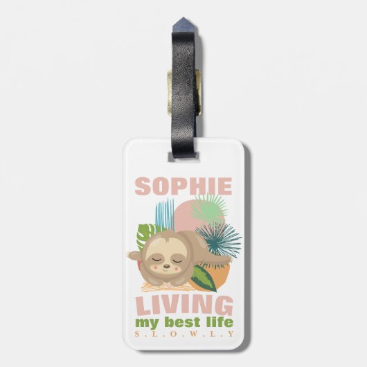 Leven mijn beste leven, lul geld bagagelabel (Achterkant verticaal)