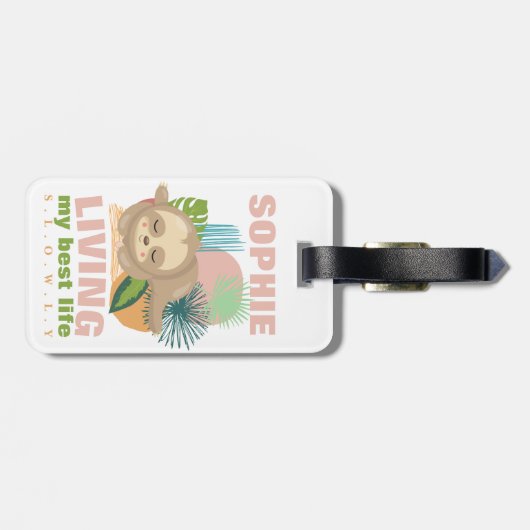 Leven mijn beste leven, lul geld bagagelabel (Achterkant horizontaal)