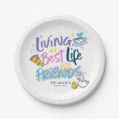 Leven mijn beste leven met FRIENDS™ Papieren Bordje (Voorkant)
