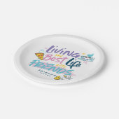 Leven mijn beste leven met FRIENDS™ Papieren Bordje (Gekanteld)