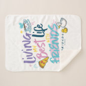 Leven mijn beste leven met FRIENDS™ Sherpa Deken (Voorkant (horizontaal))