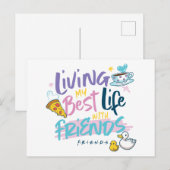 Leven mijn beste leven met FRIENDS™ Uitnodiging Briefkaart (Voorkant / Achterkant)