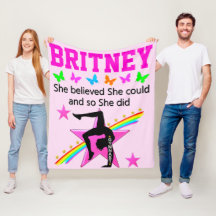 LEVEN MIJN GYMNASTIEK DROOM GEPERSONALISEERDE DEKE