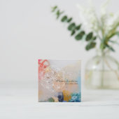 Leven mini-Visitekaartje Vierkante Visitekaartje (Staand voorkant)