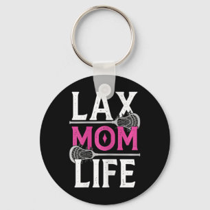 Leven Moeder Lacrosse Lax Speler Dochter Zoon Stic Sleutelhanger