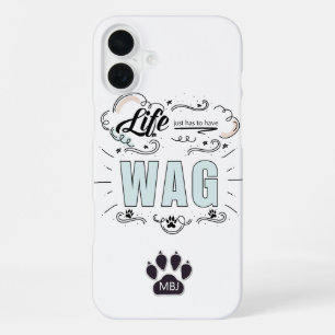 LEVEN Moet Net KWispelen Hond Liefhebber iPhone 16 Plus Hoesje