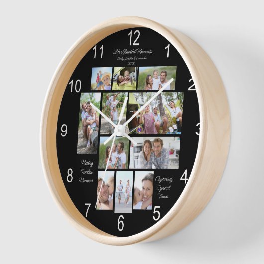 Leven Mooie Momenten 11 Fotocollage Zwart (Hoek)