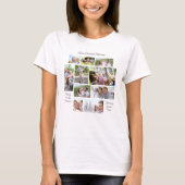 Leven Mooie Momenten 11 Fotocollage Zwart T-shirt (Voorkant)