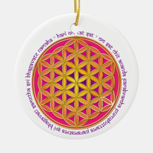 Leven / Moola Mantra Keramisch Ornament (Voorkant)