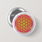 Leven / Moola Mantra Ronde Button 5,7 Cm (Voorkant /achterkant)