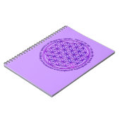 Leven - Moola mantra - violet Notitieboek (Linkerzijde)
