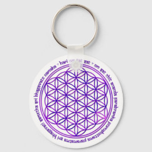 Leven - Moola mantra - violet Sleutelhanger