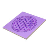 Leven - Moola mantra - violet Tegeltje (Zijkant)