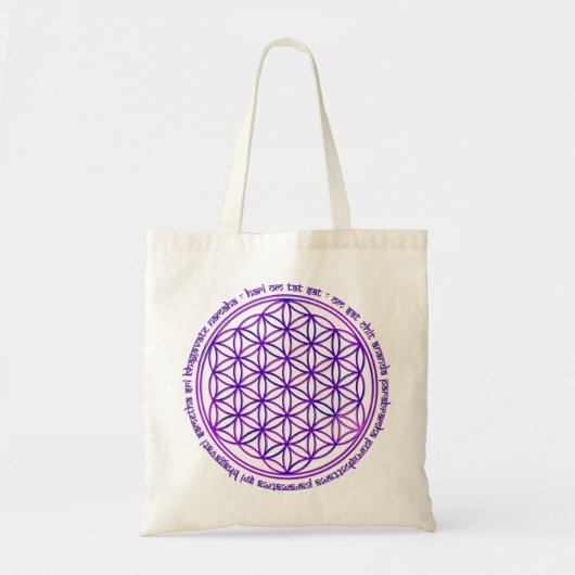 Leven - Moola mantra - violet Tote Bag (Voorkant)