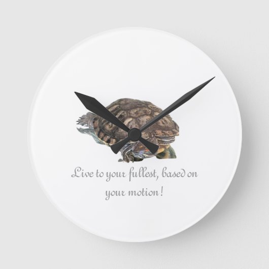 Leven naar..., ronde klok (Voorkant)