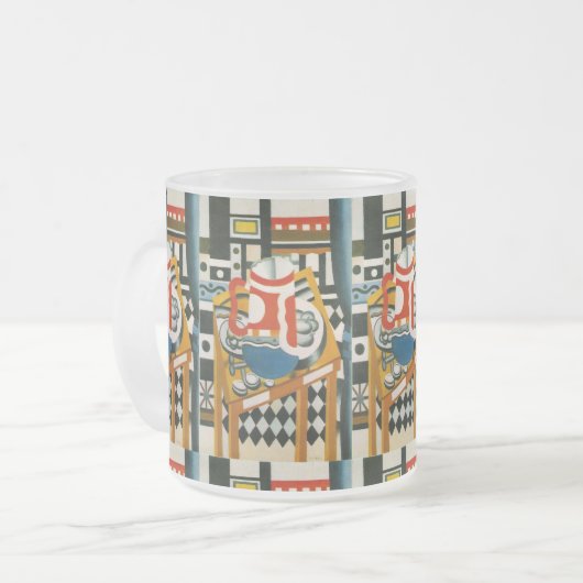 Leven nog met een Mok van bier Glazen koffie Mu (Voorkant links)