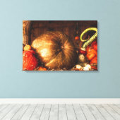 Leven nog met Pumpkins Digital Oil Painting Canvas Afdruk (Insitu (Houten vloer))