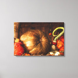Leven nog met Pumpkins Digital Oil Painting Canvas Afdruk