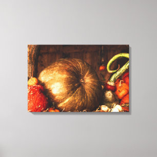 Leven nog met Pumpkins Digital Oil Painting Canvas Afdruk