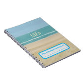 Leven, Ocean Waves Strandzand Gepersonaliseerd Not Notitieboek (Rechterzijde)