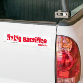 Leven Offer Bijbelcitaten Bumpersticker (Op Truck)