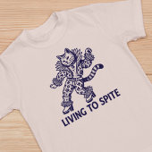 Leven om grappige kat geïllustreerd te weerstaan t-shirt