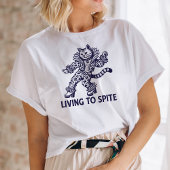 Leven om grappige kat geïllustreerd te weerstaan t-shirt