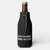 LEVEN OM RIDE TE RIJDEN OM TE LEVEN FLESJESKOELER (Fles Achterkant)