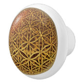 Leven- / onbeschaamde blikvangers - goud in het ba keramische knop (Rechts)