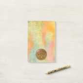 Leven- / onbeschaamde blikvangers - goud in het ba post-it® notes (Op bureau)