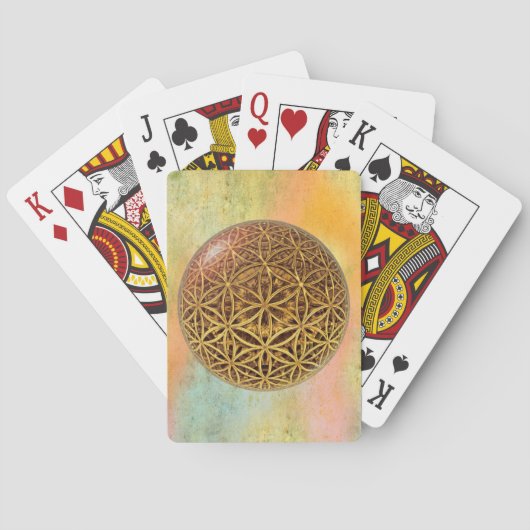 Leven- / onbeschaamde blikvangers - goud in het ba speelkaarten (Achterkant)