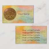 Leven- / onbeschaamde blikvangers - goud in het ba visitekaartje (Voorkant / Achterkant)