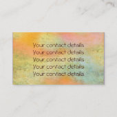 Leven- / onbeschaamde blikvangers - goud in het ba visitekaartje (Achterkant)