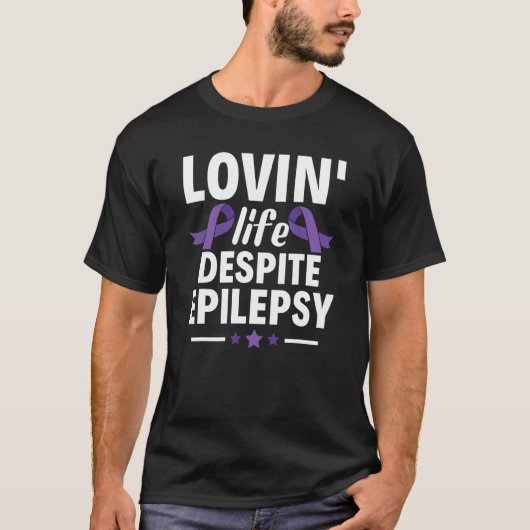 Leven ondanks epilepsie Epilepsie T-shirt (Voorkant)