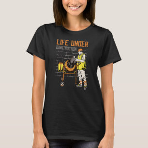 Leven onder bouwvakkers Mannen Pun Sarcastic T-shirt